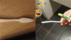 爽住飯店！她驚見浴室放「18禁牙刷」…網羞：是別的用途（圖／翻攝自臉書爆笑公社）