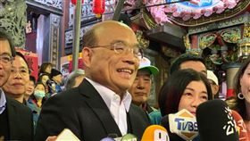 蘇貞昌：台灣不接受一國兩制中國與緬甸18日簽署聯合聲明，提及台灣是中華人民共和國不可分割的部分。行政院長蘇貞昌（前左）19日受訪時表示，台灣人民不接受一國兩制、堅持民主自由。中央社記者葉臻攝　109年1月19日