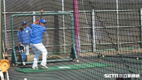 ▲富邦悍將選手林益全春訓打擊練習。（圖／記者蕭保祥攝影）