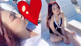 頭曬出泳裝大解放。（圖／翻攝自ava112411 IG）