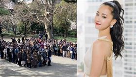 今澤尻英龍華出庭應訊，排隊旁聽者竟超過2千多人。（圖／翻攝自推特）