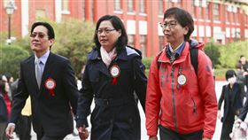 ▲民眾黨立委蔡壁如（右）、賴香伶（中）。（圖／記者林士傑攝）