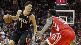 ▲Devin Booker（左）再度成為明星賽遺珠。（圖／取自推特）