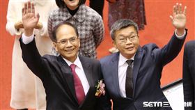 游錫堃、蔡其昌　圖／記者林士傑攝影