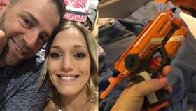 懷孕,槍,待產,生產,睡覺,憤怒,共鳴,玩具槍,開火,前科,丈夫　圖／翻攝自Samantha Mravik-Miller臉書