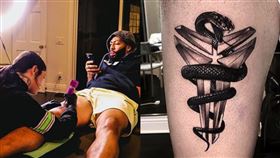 追隨大哥詹皇　一眉也刺青致敬柯比
NBA,Kobe Bryant,LeBron James,刺青,黑曼巴,Anthony Davis
翻攝自IG nessaurelia