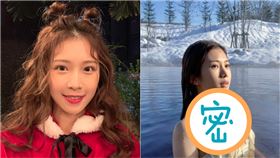 雞排妹,雪景,比基尼,溫泉。翻攝自臉書