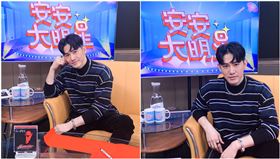 ▲張立昂直播中手繪春聯。（圖／記者陳姿穎攝影）