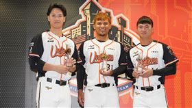 ▲統一獅隊球員蘇智傑、林祐樂、林靖凱。（圖／統一獅隊提供）