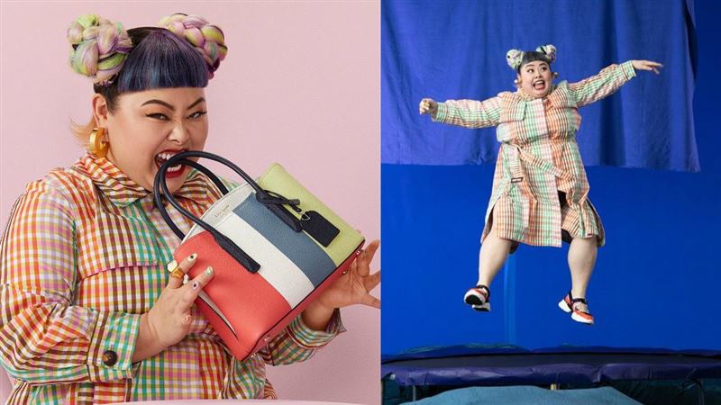 渡邊直美代言竟啃皮包…太嗨亂晃一通