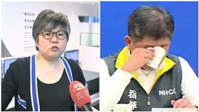 致謝陳時中　黃光芹：口水戰交給我們。（組合圖／資料照、衛福部直播）