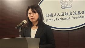 ▲海基會副秘書長兼發言人蔡孟君。（圖／記者黎冠志攝影）