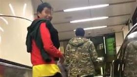 新北市,南勢角捷運站,口水,手扶梯