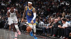 ▲羅素（D'Angelo Russell）三分球8投0中，勇士遭籃網血洗。（圖／翻攝自勇士推特）