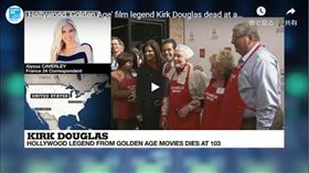 好萊塢老牌男星,寇克道格拉斯,傳奇,奧斯卡終生成就獎,永垂不朽(youtube)