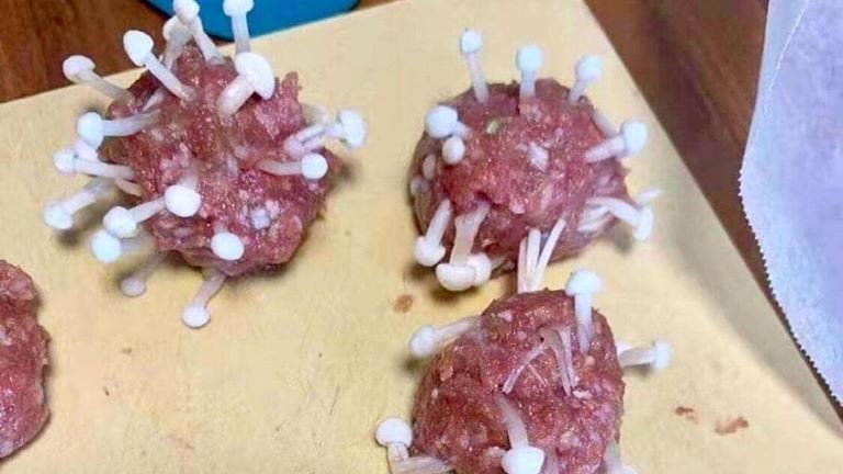吃掉武漢肺炎病毒？這肉丸看一眼發麻