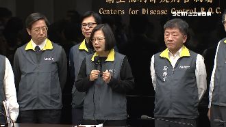 「記得休息睡覺」　小英慰勞防疫人員