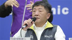 疾管署記者會，衛福部長陳時中。（圖／記者林士傑攝影）