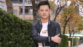 郭柏均接受訪問。（圖／記者林士傑攝影）