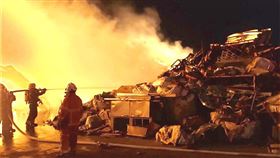 桃園,回收場,大火,火警,大園區（圖／翻攝畫面）