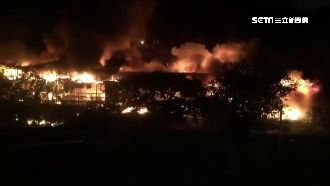 猶如火燒山！故宮旁千坪餐廳慘陷火海