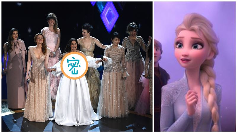 飆唱冰雪2主題曲…她胸前2粒險掉出