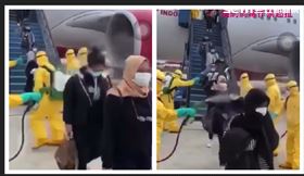 印尼,消毒,下飛機,撤僑,武漢