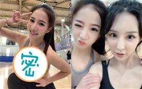 ▲蛇姬林采緹與雪碧一起打籃球。（圖／翻攝自林采緹臉書）