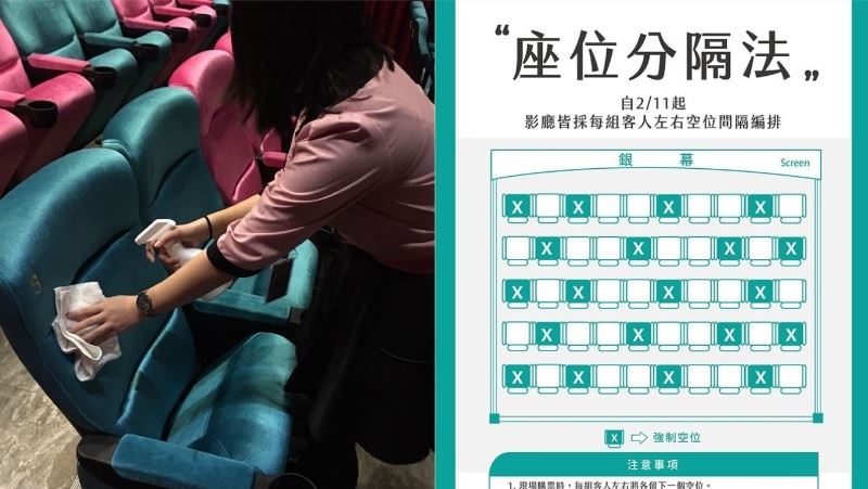 全台首家　哈拉影城「強制空位」防疫