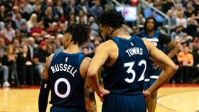 NBA／千人免費看！羅素買單寵狼粉
NBA,明尼蘇達灰狼,D’Angelo Russell,Karl-Anthony Towns
翻攝自推特