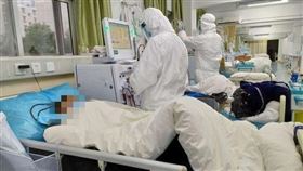 武漢肺炎(圖/翻攝自武漢中心醫院微博)