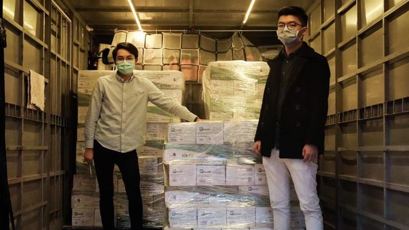 巨額運費全吸收！黃之鋒美買十萬口罩