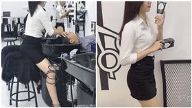 太性感！越南美髮師貼身服務…老司機血脈噴張：頭好癢（圖／翻攝自越南粉專）《Phòng trọ của những Hot girl》