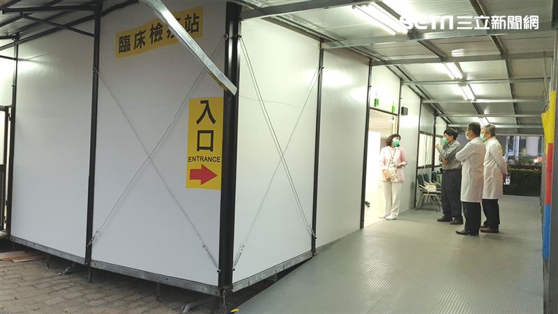 防堵！成大醫院打造戶外組合屋檢疫站
