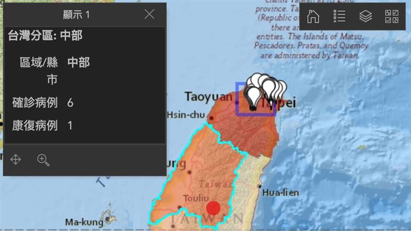 台版疫情地圖出爐　6大資訊搶先看