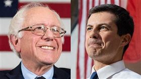 要獲得民主黨總統提名，參選人必須獲得3979張黨代表票過半的1990張。根據目前統計，印第安納州南本德市前市長布塔朱吉（右）以22張黨代表票，暫時領先排名第二的佛蒙特州聯邦參議員桑德斯（左）的21票。