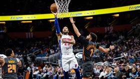 ▲羅斯（Derrick Rose）傷後復出首戰13投僅1中。（圖／翻攝自活塞推特）