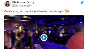 激勵乘客,威士特丹號,柬埔寨,美國女乘客,推特(twitter)