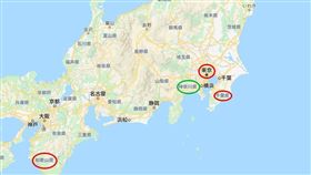 日本一晚爆衝3確診1死亡！眾一看地點傻掉（圖／翻攝自Google map）