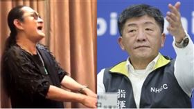 黃安、陳時中（組合圖／黃安微博、記者林士傑攝影）