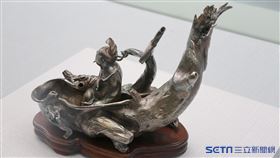 〈張騫乘槎〉(邱建一提供)