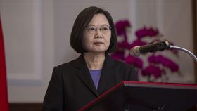 總統蔡英文16日上午在總統府接見美國在台協會主席莫健。（圖／總統府提供）