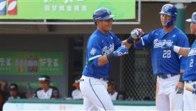 ▲富邦悍將內野手范國宸春訓練習賽台南開轟。（圖／富邦悍將球團提供）