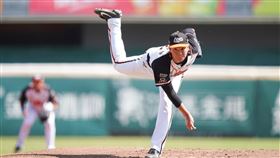 ▲統一獅投手古林睿煬春訓飆速151公里。（圖／統一獅球團提供）