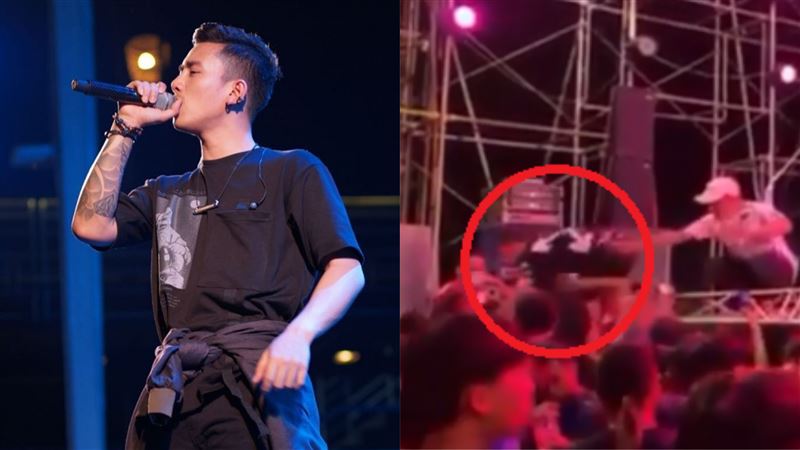 男星遭「拉下舞台」　嚇人畫面曝光