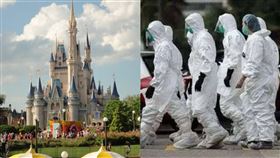 武漢肺炎,迪士尼,東京,千葉,日本（組合圖／翻攝自微博、Pixabay）