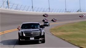▲美國總統川普出席Daytona 500賽事（圖／翻攝自Global News Youtube）