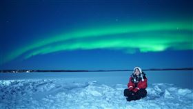 徐凱希到北歐追極光。圖／時代創藝提供