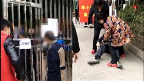 男怒踹防疫人員！下秒反遭老婆毒打　網笑翻：代表人民審判（圖／翻攝自梨視頻）