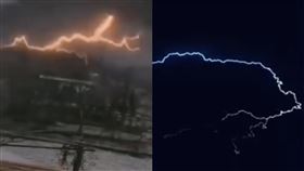 武漢,天氣,異變,冰雹,打雷,閃電,微博　圖／翻攝自YouTube